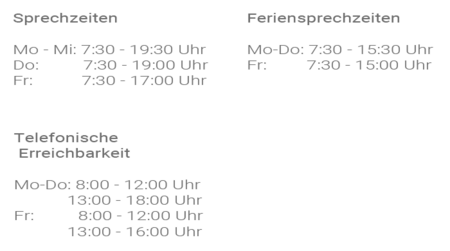 Sprechzeiten